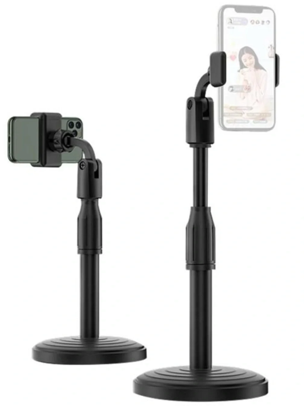 Adjustable Black Phone Holder for Desk stand